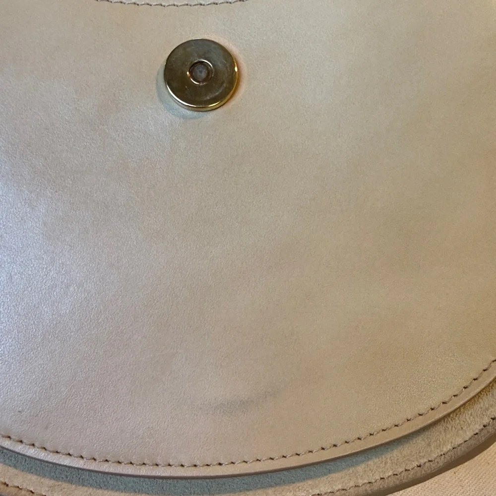 CHLOE Tess Calfskin Leather Crossbody Bag in Bleached Brown w Gold Hardware EUC - Picture 15 of 16